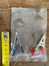 Connector Battery-Plug Alligator-Clips Crocodile-Clip Test-Probe Plastic-Handle Metal