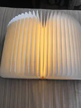 Table-Lamp Desk Led-Book Night-Light Wooden Magnetic Home-Decoration Foldable Creative