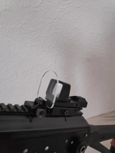 Protector de lentes a prueba de balas para mira telescópica, Protector de lente de punto rojo y verde, plegable, para Rifle, Airsoft, montaje de riel