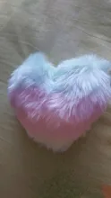 LLavero de pompones con forma de corazón para mujer, llaveros decorativos de felpa de arcoíris, accesorios para bolso, Coche