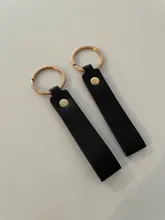 LLavero de cuero sintético para hombre y mujer, 8 colores, regalo de negocios, llavero para hombre y mujer, correa para llave de coche, billetera para la cintura, llaveros