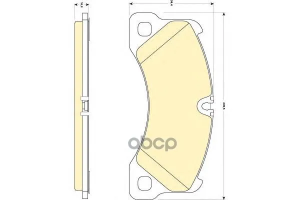 Колодки Тормозные Porsche Cayenne 07-08/Vw Touareg(1lt/1lu) 03-10 Передние Girling 6117749 Girling арт. 6117749