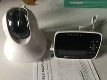 Monitor de bebé con pantalla grande de 3,5 pulgadas, visión nocturna infrarroja, inalámbrico, vídeo a Color, con mando a distancia, cámara con Zoom de inclinación