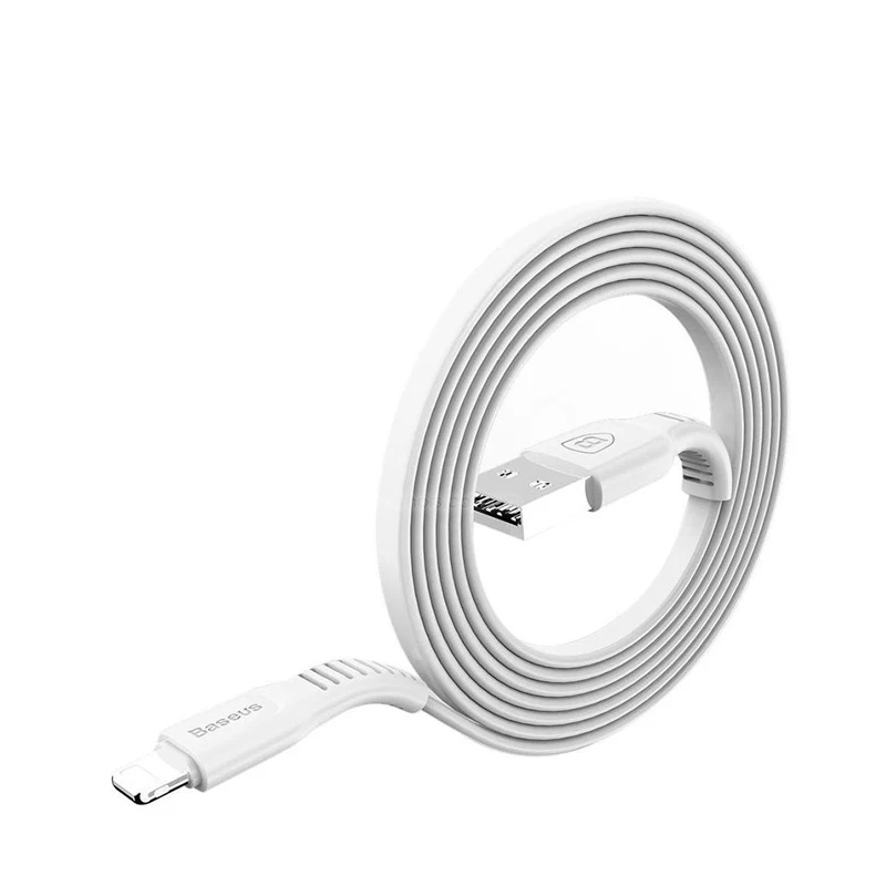 Кабель для зарядки телефона планшета ПК Baseus tough series cable USB For IP 2A 1M Black White Pink|Кабели