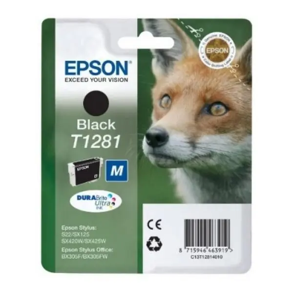 Чернильный картридж Epson C13T128140 черный