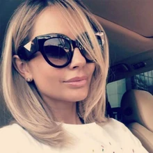 Роскошные негабаритные Круглые Солнцезащитные очки для женщин Ретро Бренд Дизайнер Большая оправа солнцезащитные очки женские модные градиентные lunetes de soleil