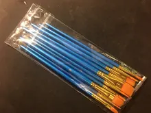 Juego de 6/10 Uds. De pinceles para pintar acuarela, pluma de pintura Gouache, mango de madera de nailon, juego de pinceles de pintura, suministros de arte para dibujar