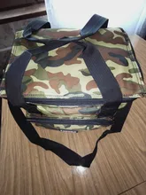 Bolsa de almuerzo Oxford de doble nevera en capas, bolso de almuerzo térmico con aislamiento impreso, bolsa de hombro portátil, bolsa de caja de Almuerzo