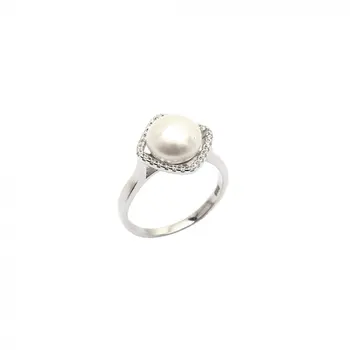 

Dainty Minimal Mother of Pearl Ring 925 Sterling Silver Free Resize