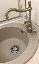 Kitchen Faucet Frap Hot-And-Cold-Water-Tap Antique Brass Rotating-F4019-4 Double-Handle