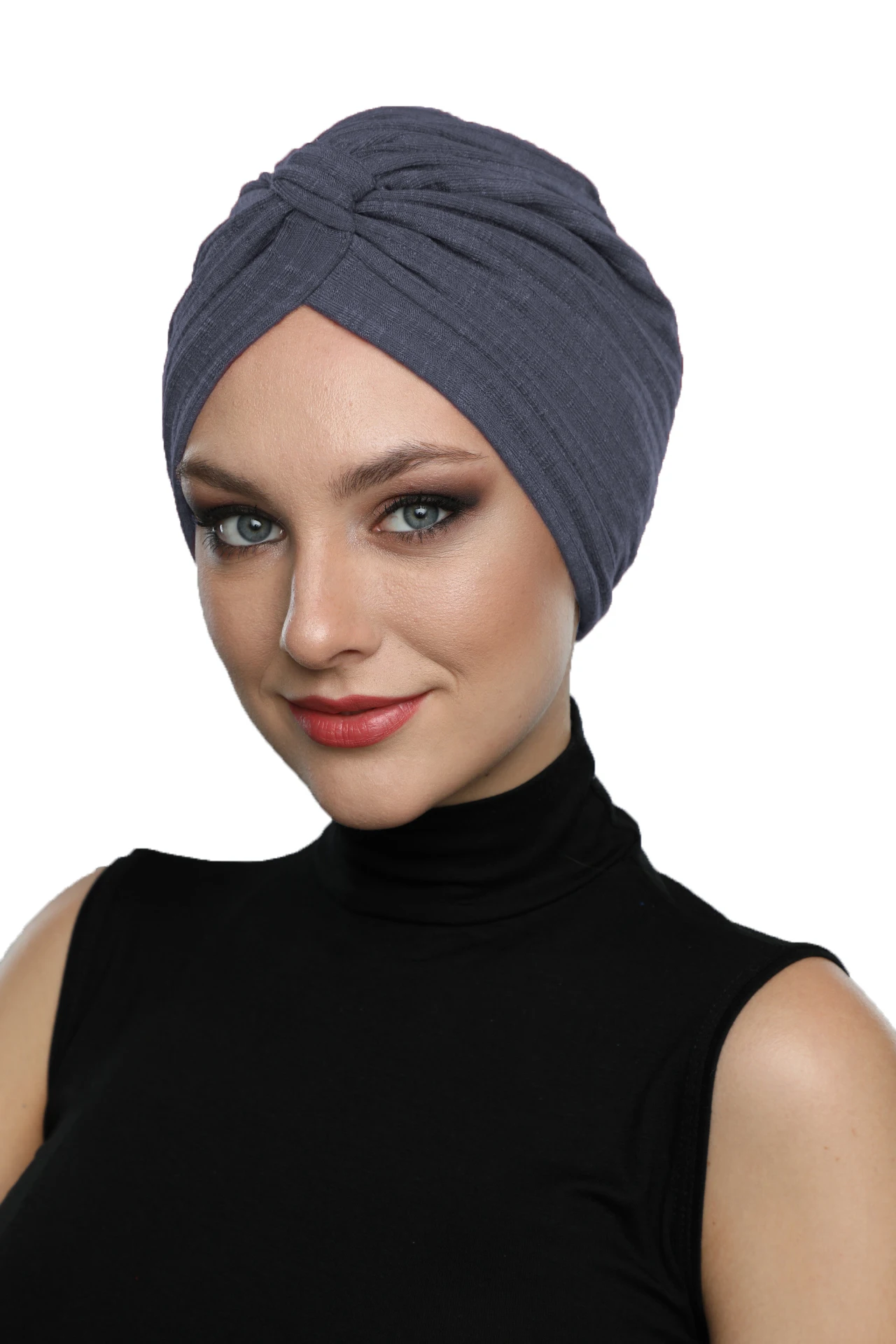 2024 New Fashion Cross Banded Combed Cotton Ready Turban Hijab Bonnet Scarf Cancer Cap Special Women Product Beret Bandana