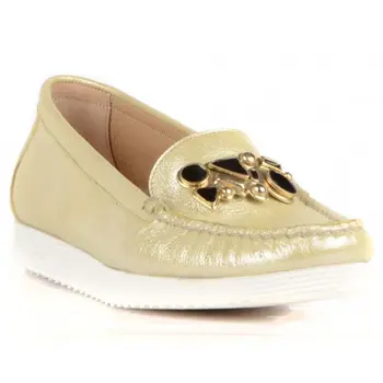 

FootCourt- Beige Casual Women's Shoes Flats Outlet Retro Vintage Loafers Moccasins Slip On Light Weight For Women Made in turkey