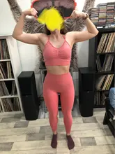 Conjunto de Yoga sin costuras para mujer, ropa deportiva para gimnasio, Top corto de manga larga para Fitness, Leggings de cintura alta y Sujetador deportivo conjunto de yoga ropa deporte mujer fitness  invierno 2020