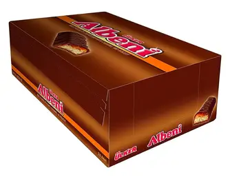 

Ulker Albeni Milk Chocolate Coated Bar w Caramel and Biscuit (Pack of 24)