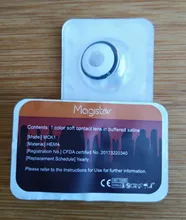 2 uds. De lentes de contacto de Color para Halloween, Cosplay de Anime, lentillas de ojos góticas, Manson de colores blanco, negro y rojo, lentes de contacto