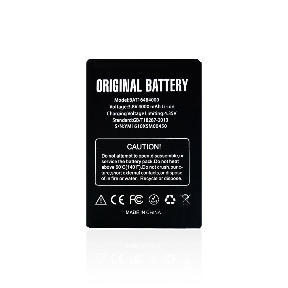 Совместимый внутренний аккумулятор для смартфона Doogee X5 Max / Pro (3 8 в 4000 мА · ч BAT16484000)