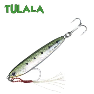 Tulala литой металл 40 г джиговая блесна, шкура, литье свинца, рыбы, SeaBass, рыбалка на щуку Приманка снасти, вобберы, жесткие приманки - Color: REAL IWASHI