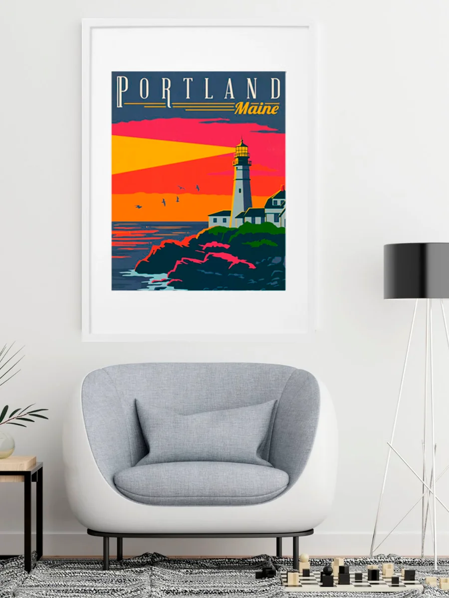 Художественный постер "Портлэнд"