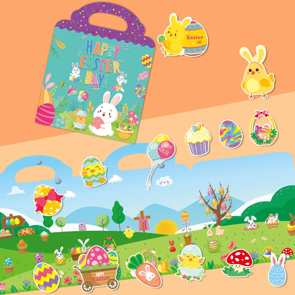 Children's Reusable Stickers Books Kawaii Stationery Stickers for Kids Early Education Cartoon Cute Stickers for Children Gift