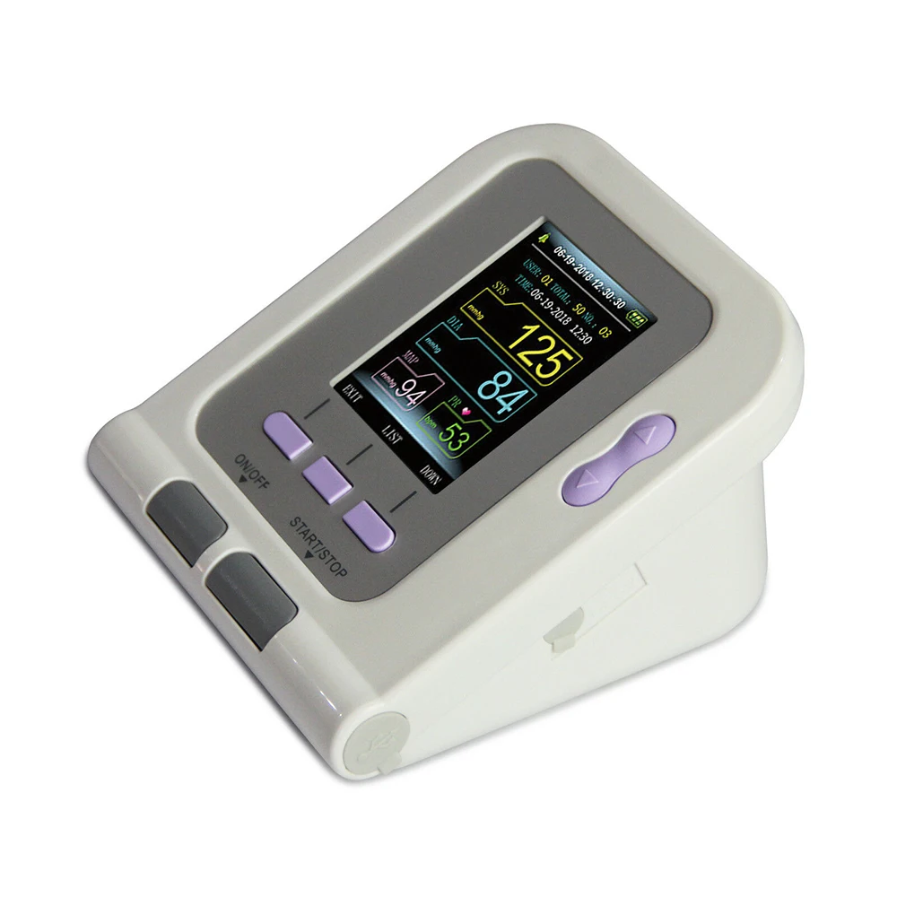 Blood Pressure Monitor Meter CONTEC08A Blood Pressure Monitor Meter Digital Arm Tensiometers Electronic Sphygmomanometer NIBP Neonate Cuff Bundle SpO2 Probe