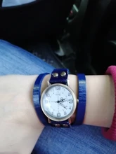 Reloj de pulsera de cuarzo Vintage para hombre y mujer, pulsera de cuero de vaca, de cuarzo, a la moda, 04 X