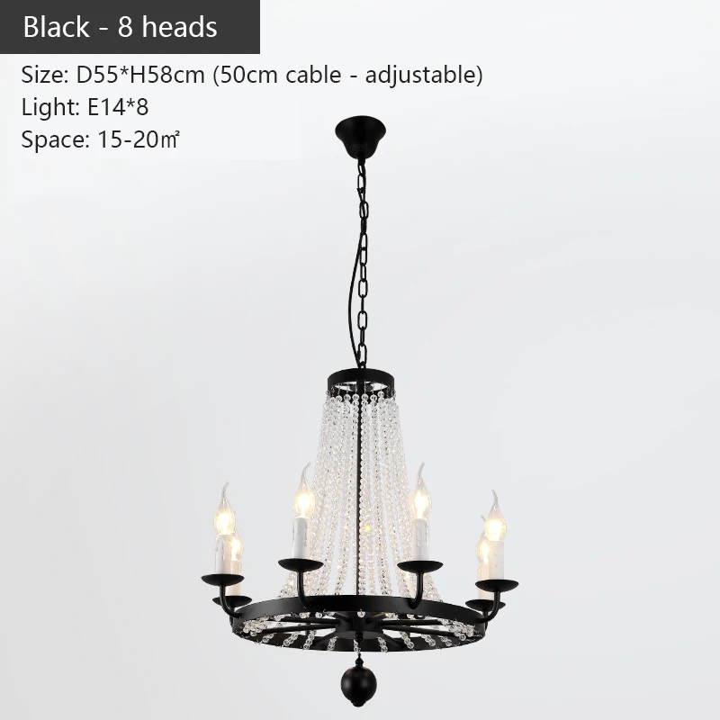 chandelier for living room Modern Crystal Pendant Lamp For Living Room Dining Kitchen Rustic Industrial Iron Chandelier Ring Farmhouse Black Hanging Light wayfair chandeliers Chandeliers