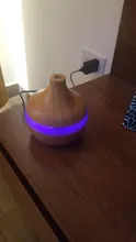 Oil-Diffuser Humidifier Usb Essential-Aroma Wood-Grain Ultrasonic Mist-Maker Led-Light