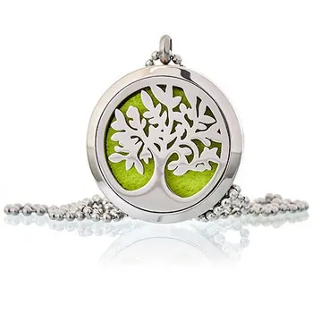 

Necklace aromatherapy diffuser 30mm-Tree of life