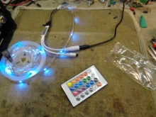 Light Led-Tape Phone-Control Smd 5050 Waterproof Flexible DC12V Diode Adapter RGBWW Ribbon