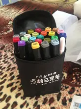 Rotuladores de Arte de doble punta, 12/48/80 colores, dibujo de acuarela, pintura, bolígrafos de alcohol para artista, marcadores para Manga, suministros escolares