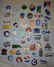 Pegatinas de programación de Internet para ordenador portátil, paquete de etiquetas de viaje para Skateboard, 10/50 Uds.