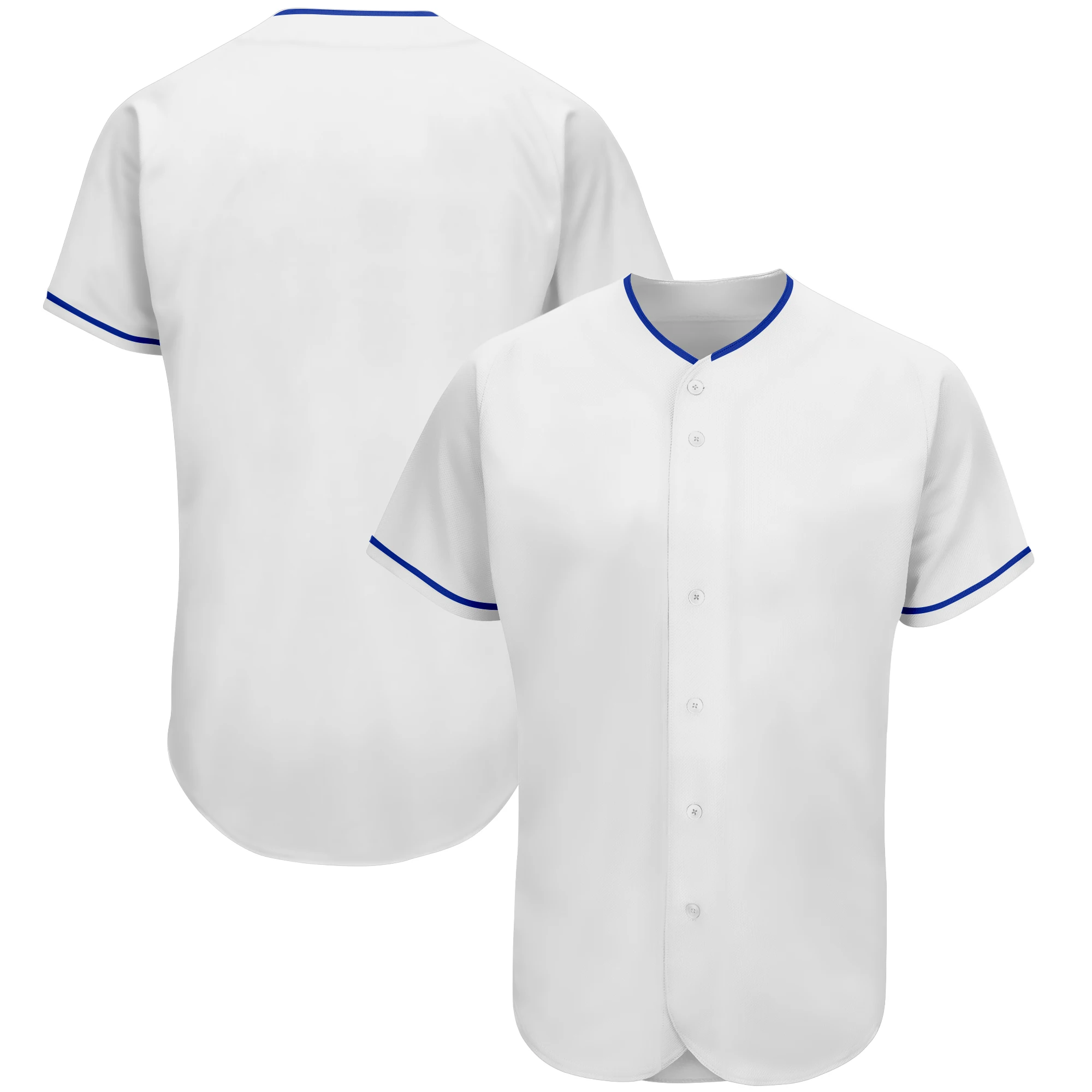 thumbnail image 1 of Camiseta de béisbol de moda en blanco, lisa, con botones, transpirable, suave, para hombres/niños, para juegos al aire libre/fiestas, talla grande, cualquier color, 1 of 4
