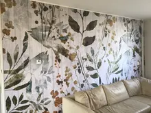 Modern Wallpaper Wooden Bedroom Beibehang Minimalist Decoration Background-House Custom