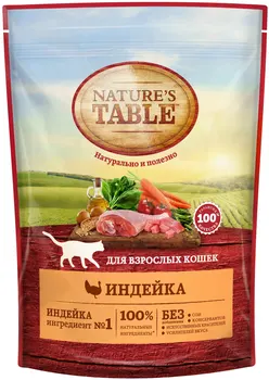 

NATURE'S table food for adult cats, Turkey, 650g.