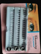 Conjunto de pestañas individuales, 60 uds., cabello humano de 100%, 10,12,14mm, tamaño variado, Natural, extensión de pestañas individuales, herramientas de maquillaje