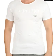 Футболка Emporium Армани, интимная Повседневная футболка с v-образным вырезом, повседневная мужская брендовая хлопковая Футболка Linnen's, 111035 CC716