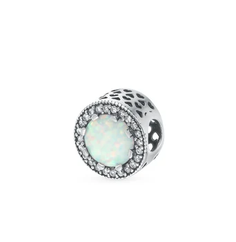 

Silver Charm Pendant with cubic zirconia and sunlight plating 925