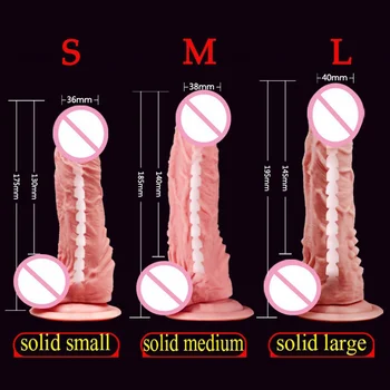 Strap on Realistic Silicone Dildo Penis Sexy Toys for Women Couple Masturbators Suction Cup Anal Butt Plug Toys for Adults 18 2