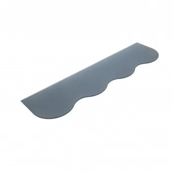 

Case with 5 shelves tempered glass stylish decorative finish, blue and 200 mm deep