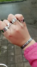 Punk Cool Hip-hop-Juego de anillos abiertos multicapa ajustable, cuatro dedos, juego de anillos para mujer, fiesta gótica, joyería de calle