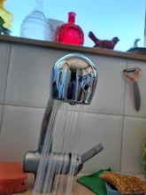 Tap Faucet Sink Sink-Extension Spray Shower-Head Replacement Chrome Water-Saving Bathroom