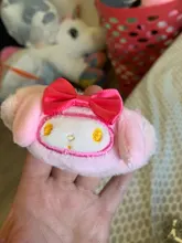 1 Uds de Anime de dibujos animados perro Pudding cinta del pelo de felpa Hairband elástico cuerda de pelo de las niñas mujeres juguetes de peluche para regalo J0429