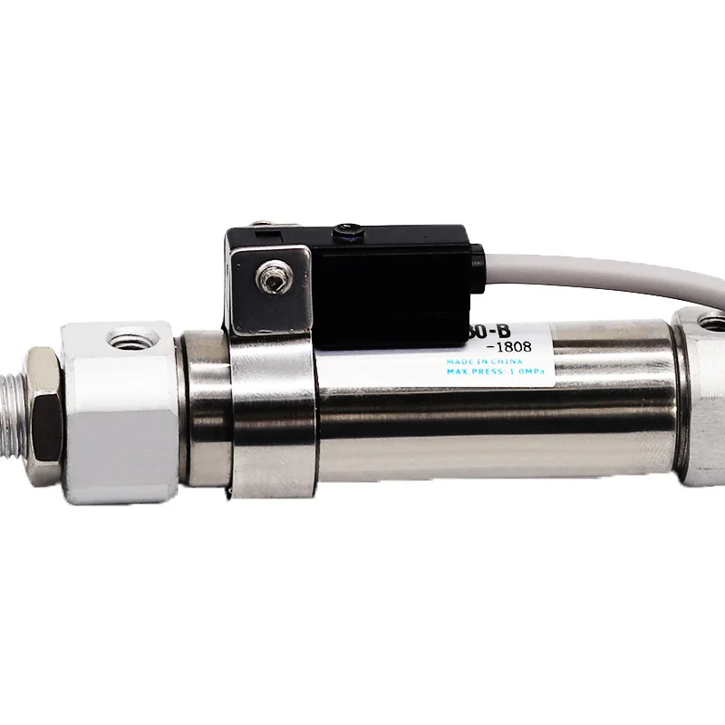 Stainless Steel Mini Double Action Pneumatic Cylinder, 16mm Bore