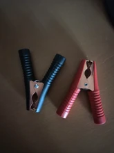 2Pcs Red+Black Car Alligator Clips Battery Clamps Crocodile Clip 100A Aligator Clips