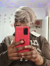 Ídolo de moda ondulado corto pelucas de pelo sintético Ombre 10 pulgadas Bob pelucas para mujeres negras resistente al calor sintético pelucas envío gratis