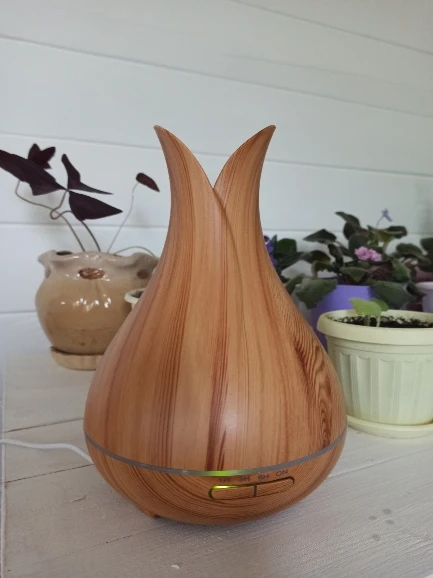 7 Color Changing Flower Shaped Ultrasonic Essential Oil Diffuser