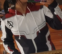 Sudadera con capucha de Endgame para hombre, disfraz de Cosplay de Quantum, chaqueta con cremallera