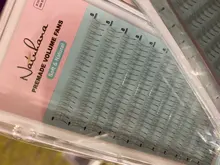 NATUHANA-pestañas postizas 2D 3D 4D 5D 6D, tallo corto, prefabricadas, volumen ruso, plumas de visón falso, extensiones de pestañas prefabricadas, maquillaje Cilios