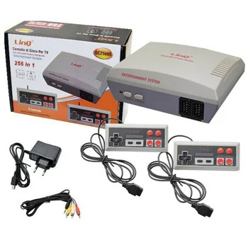 

CONSOLA RETRO ARCADE PARA TV 16 BIT 2 MANDOS 256 JUEGOS CLASICOS INCLUIDOS