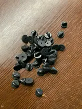 Pin de goma de PVC de colores para broche de joyería, 50 Uds.